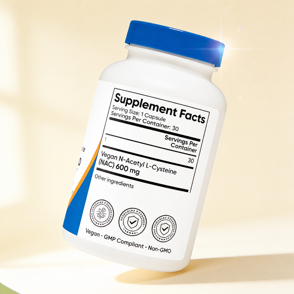 NAC 600mg Pro — Respira Limpio Y Duerme Sin Toser