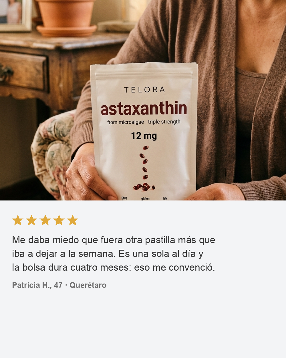 Reseña de clienta